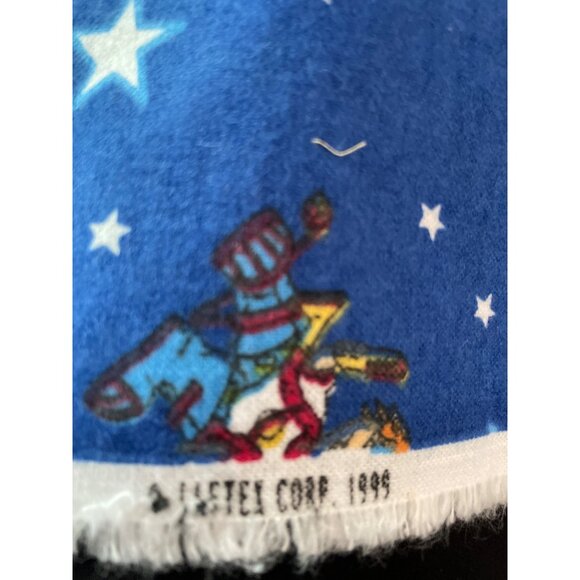 Vintage 1999 Lutex Corp Space Adventure Fabric 100% Cotton Blue Kids Craft Quilt - Picture 4 of 8
